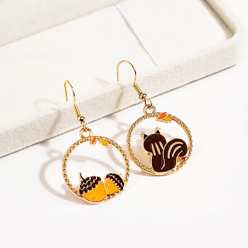 1 Pair Cute Kitten Drop Hook Earrings