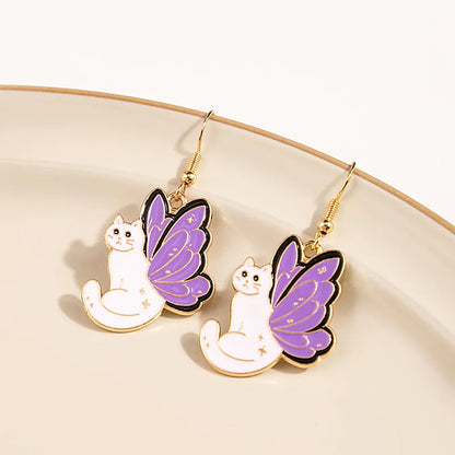 1 Pair Cute Kitten Drop Hook Earrings