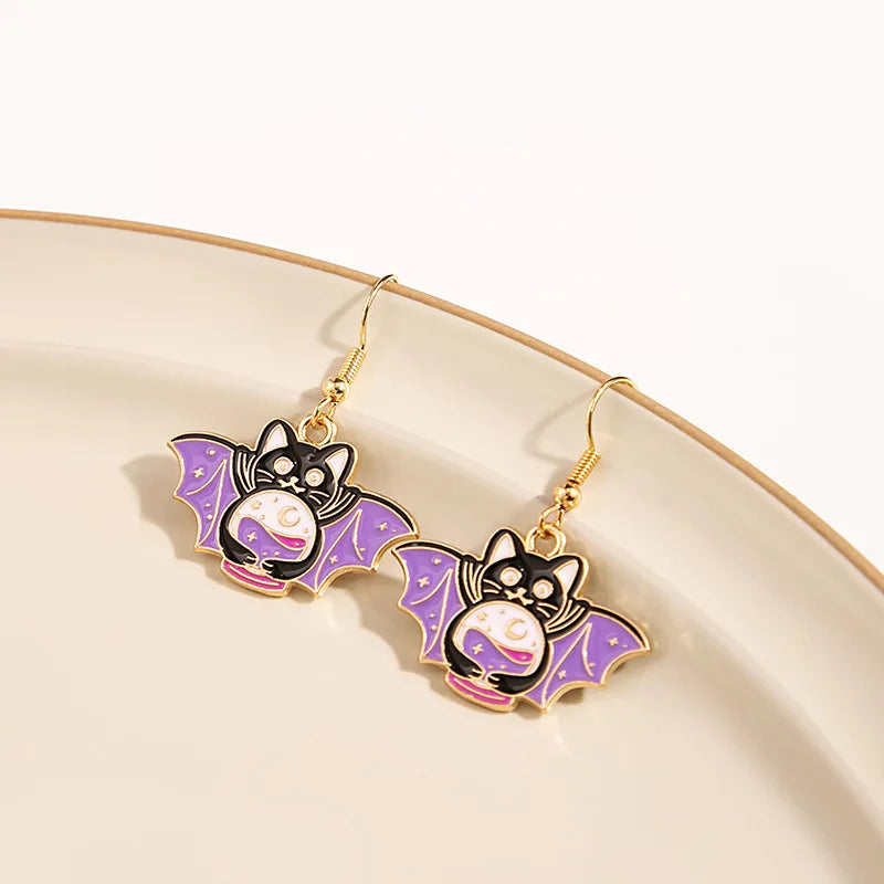 1 Pair Cute Kitten Drop Hook Earrings