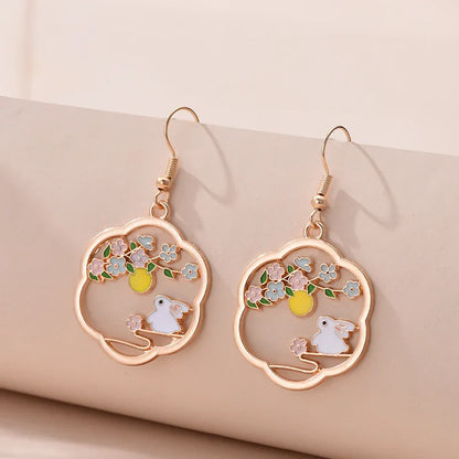 1 Pair Cute Kitten Drop Hook Earrings