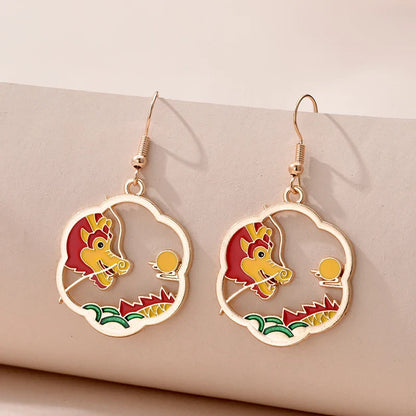 1 Pair Cute Kitten Drop Hook Earrings