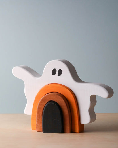 Handmade Wooden Ghost Stacker
